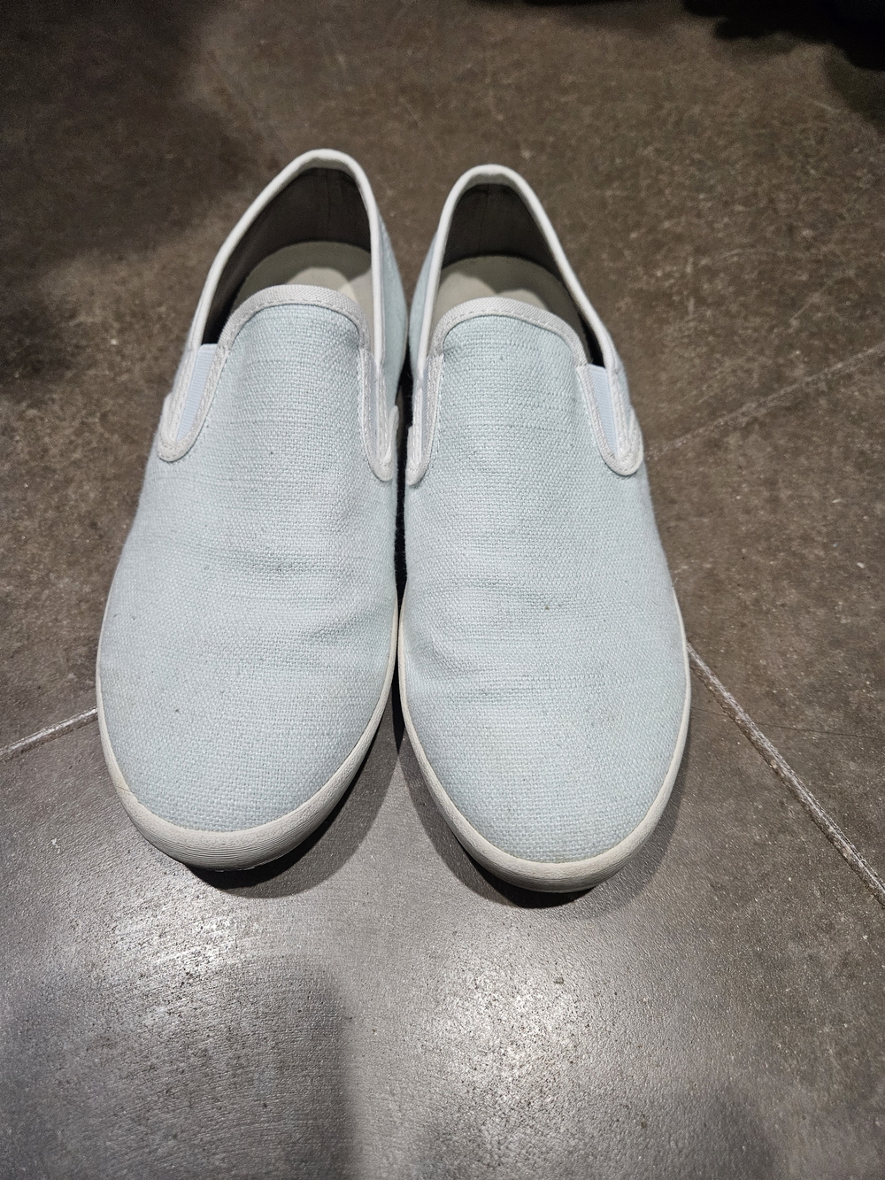SeaVees Light Blue Canvas Slip-On Loafers